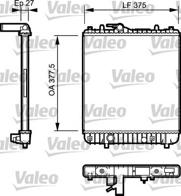 Valeo 734330 - Radiator, mühərrikin soyudulması furqanavto.az