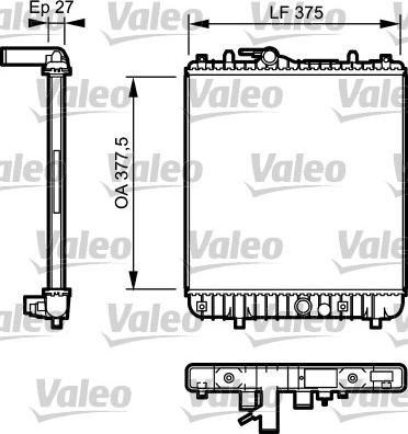 Valeo 734331 - Radiator, mühərrikin soyudulması furqanavto.az