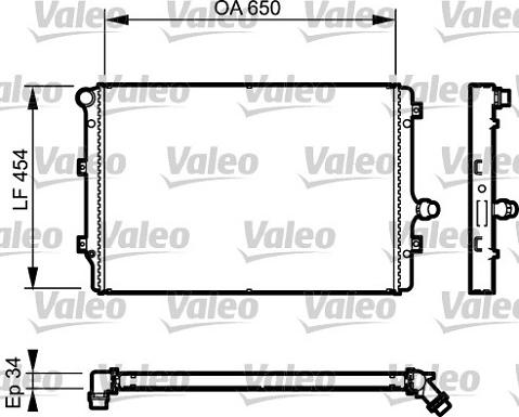 Valeo 734333 - Radiator, mühərrikin soyudulması furqanavto.az