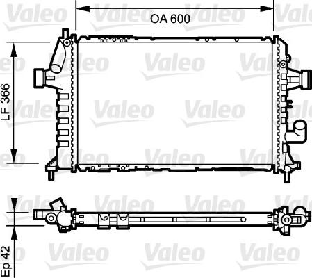 Valeo 734322 - Radiator, mühərrikin soyudulması furqanavto.az