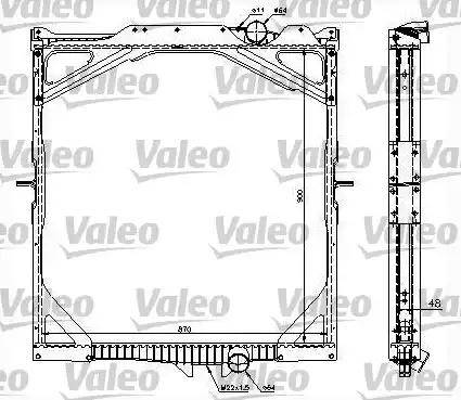 Valeo 734298 - Radiator, mühərrikin soyudulması furqanavto.az