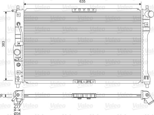 Valeo 734249 - Radiator, mühərrikin soyudulması furqanavto.az