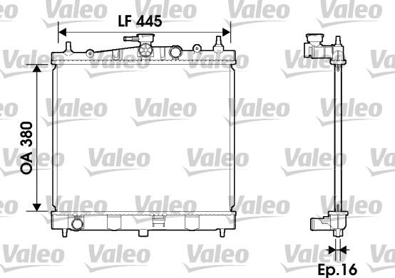 Valeo 734246 - Radiator, mühərrikin soyudulması furqanavto.az