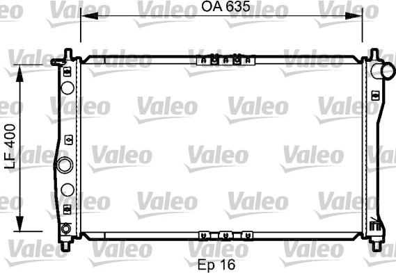 Valeo 734248 - Radiator, mühərrikin soyudulması furqanavto.az