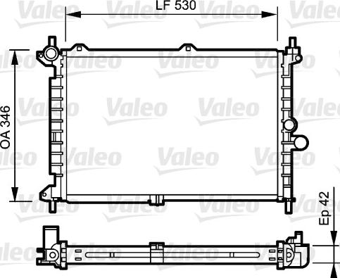 Valeo 734242 - Radiator, mühərrikin soyudulması furqanavto.az