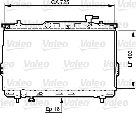 Valeo 734259 - Radiator, mühərrikin soyudulması furqanavto.az