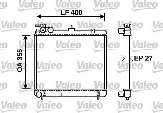 Valeo 734255 - Radiator, mühərrikin soyudulması furqanavto.az