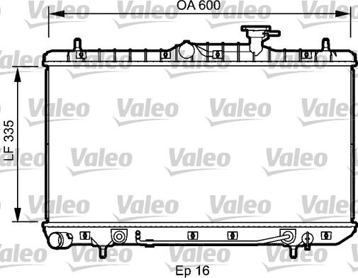 Valeo 734253 - Radiator, mühərrikin soyudulması furqanavto.az