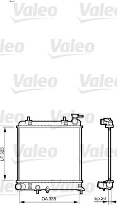 Valeo 734266 - Radiator, mühərrikin soyudulması furqanavto.az