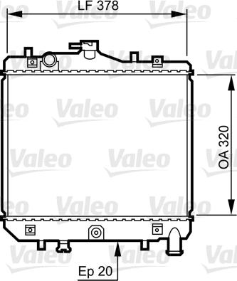 Valeo 734262 - Radiator, mühərrikin soyudulması furqanavto.az