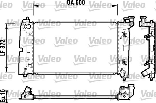 Valeo 734200 - Radiator, mühərrikin soyudulması furqanavto.az