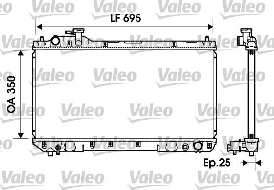 Valeo 734216 - Radiator, mühərrikin soyudulması furqanavto.az