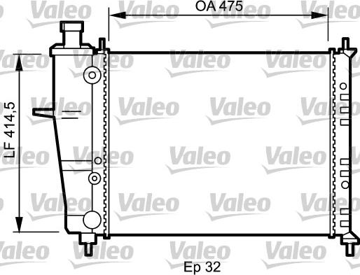 Valeo 734239 - Radiator, mühərrikin soyudulması furqanavto.az