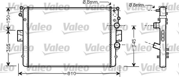 Valeo 734234 - Radiator, mühərrikin soyudulması furqanavto.az