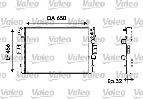 Valeo 734231 - Radiator, mühərrikin soyudulması furqanavto.az