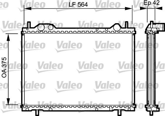 Valeo 734220 - Radiator, mühərrikin soyudulması furqanavto.az