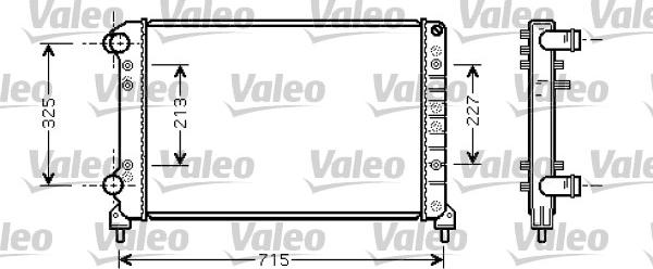 Valeo 734227 - Radiator, mühərrikin soyudulması furqanavto.az