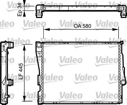 Valeo 734275 - Radiator, mühərrikin soyudulması furqanavto.az