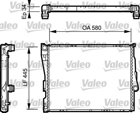 Valeo 734276 - Radiator, mühərrikin soyudulması furqanavto.az