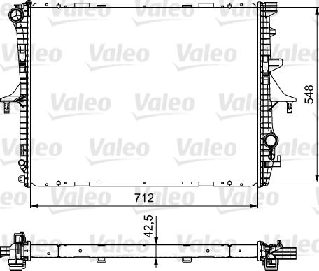 Valeo 734740 - Radiator, mühərrikin soyudulması www.furqanavto.az