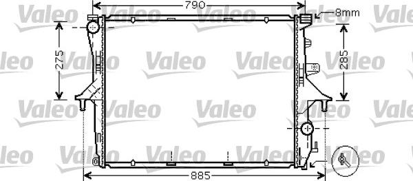 Valeo 734741 - Radiator, mühərrikin soyudulması www.furqanavto.az