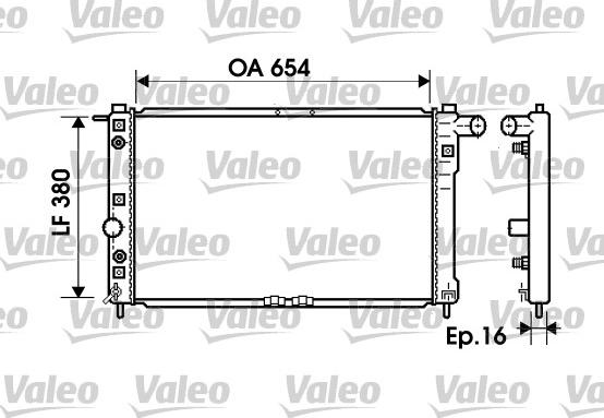 Valeo 734765 - Radiator, mühərrikin soyudulması furqanavto.az