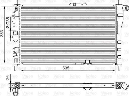 Valeo 734766 - Radiator, mühərrikin soyudulması furqanavto.az