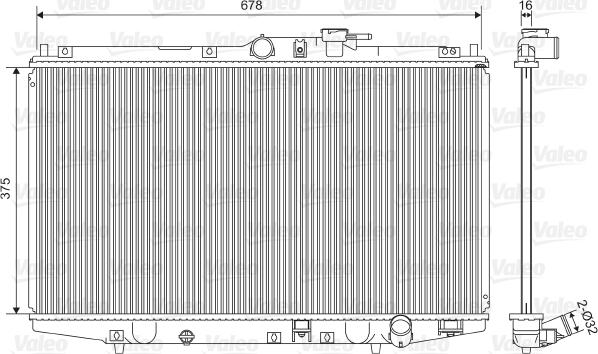 Valeo 734716 - Radiator, mühərrikin soyudulması furqanavto.az