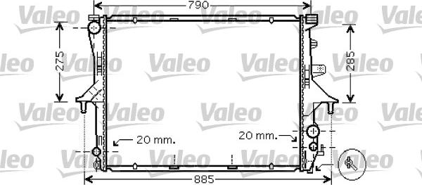 Valeo 734739 - Radiator, mühərrikin soyudulması www.furqanavto.az