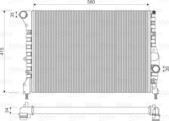 Valeo 734733 - Radiator, mühərrikin soyudulması furqanavto.az