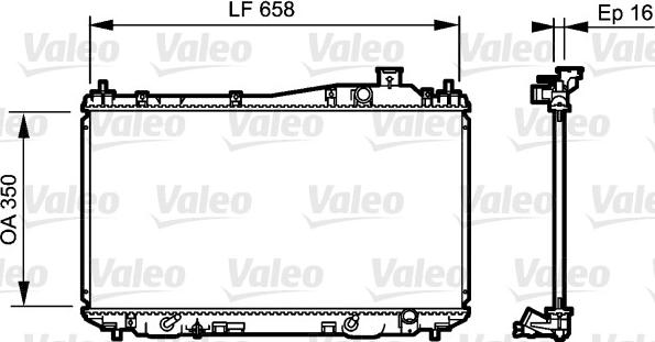 Valeo 734723 - Radiator, mühərrikin soyudulması furqanavto.az