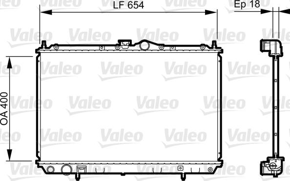 Valeo 735497 - Radiator, mühərrikin soyudulması furqanavto.az