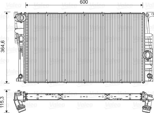 Valeo 735455 - Radiator, mühərrikin soyudulması www.furqanavto.az