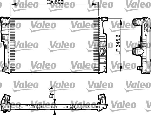 Valeo 735464 - Radiator, mühərrikin soyudulması furqanavto.az