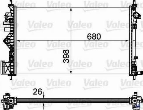 Valeo 735488 - Radiator, mühərrikin soyudulması furqanavto.az