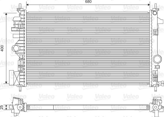 Valeo 735482 - Radiator, mühərrikin soyudulması furqanavto.az