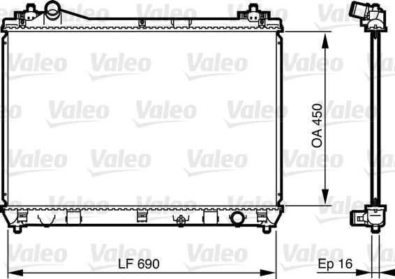 Valeo 735433 - Radiator, mühərrikin soyudulması furqanavto.az