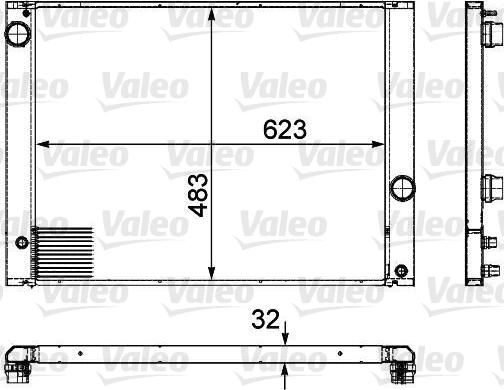 Valeo 735476 - Radiator, mühərrikin soyudulması furqanavto.az