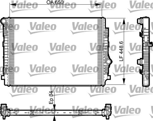 Valeo 735549 - Radiator, mühərrikin soyudulması furqanavto.az