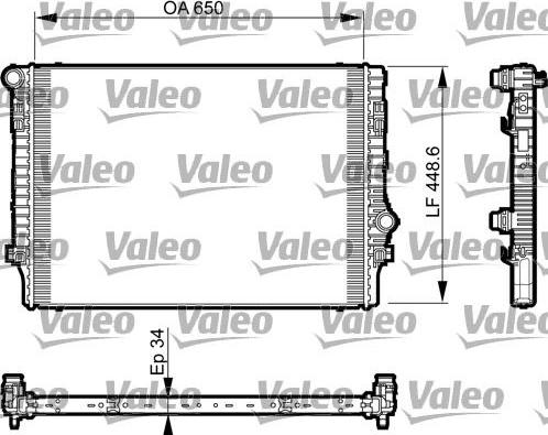 Valeo 735548 - Radiator, mühərrikin soyudulması furqanavto.az