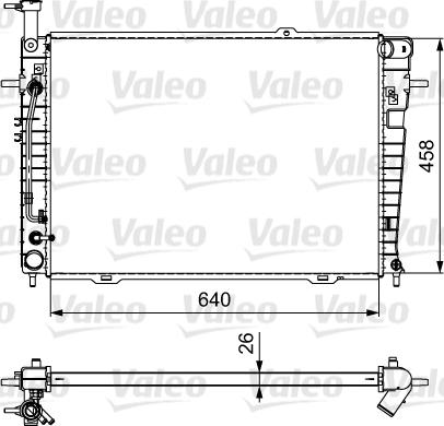 Valeo 735543 - Radiator, mühərrikin soyudulması furqanavto.az