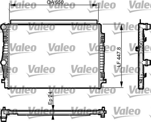 Valeo 735559 - Radiator, mühərrikin soyudulması furqanavto.az