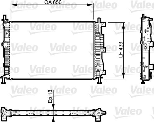 Valeo 735555 - Radiator, mühərrikin soyudulması furqanavto.az