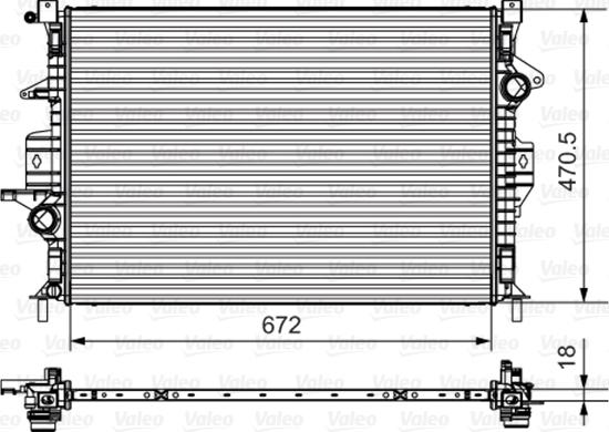 Valeo 735550 - Radiator, mühərrikin soyudulması furqanavto.az