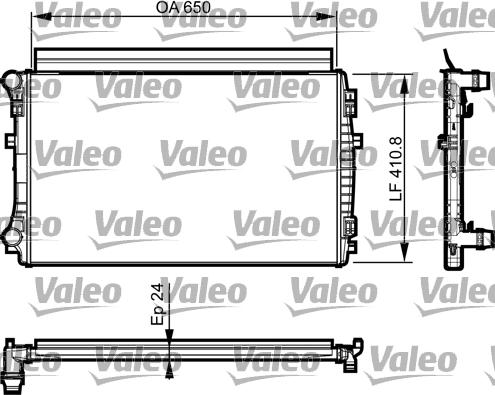 Valeo 735558 - Radiator, mühərrikin soyudulması furqanavto.az