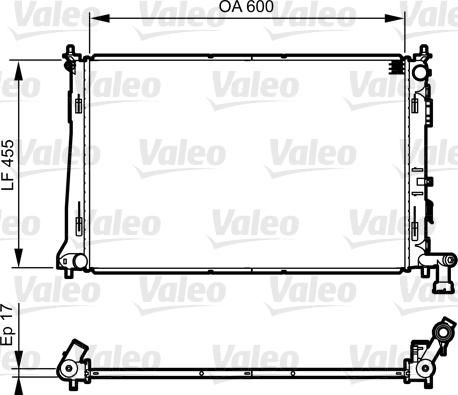 Valeo 735564 - Radiator, mühərrikin soyudulması furqanavto.az