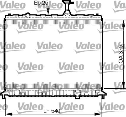 Valeo 735508 - Radiator, mühərrikin soyudulması furqanavto.az