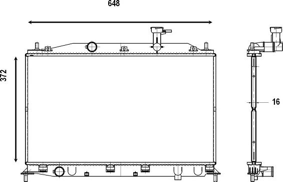 Valeo 735586 - Radiator, mühərrikin soyudulması furqanavto.az