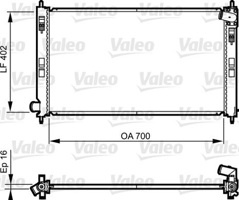 Valeo 735575 - Radiator, mühərrikin soyudulması furqanavto.az