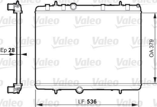 Valeo 735608 - Radiator, mühərrikin soyudulması furqanavto.az